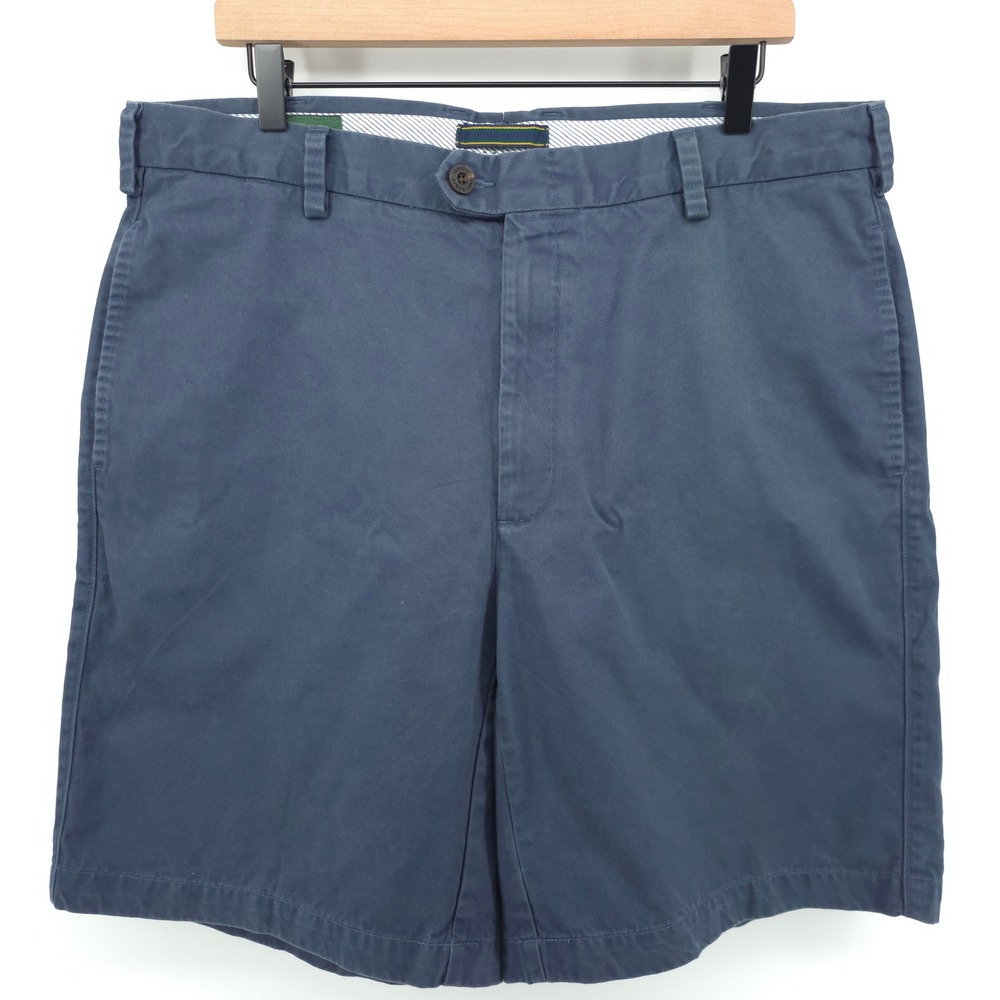 Orvis Mens Chino Shorts Style 0P8L Size 36 Navy Blue Cotton Outdoor Classic